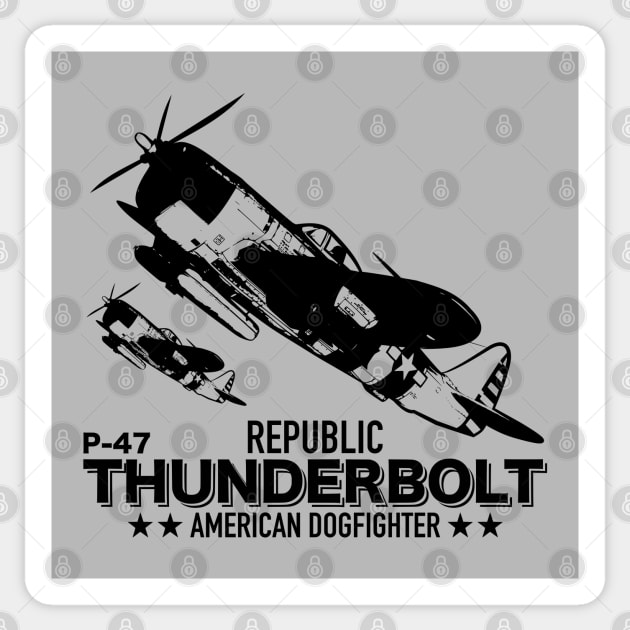 P-47 Thunderbolt Sticker by TCP